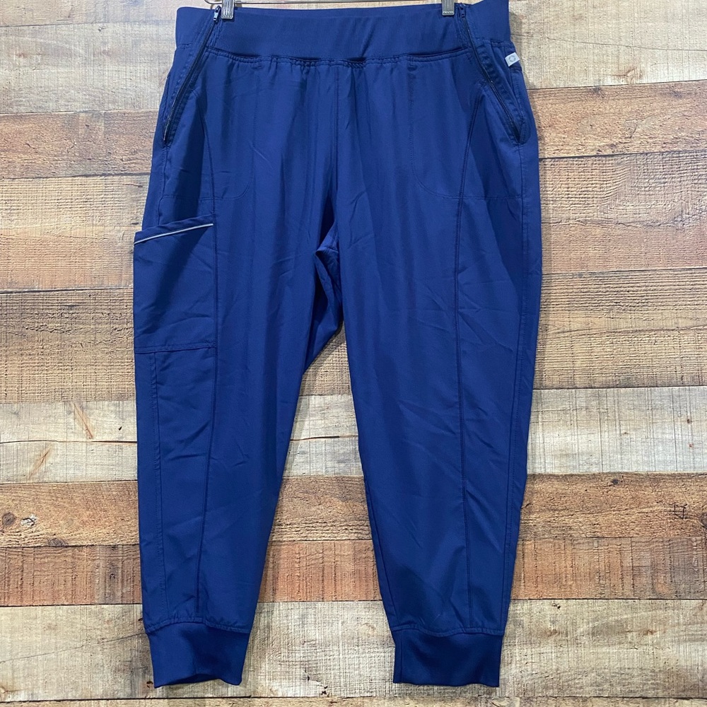 Cherokee Infinity Navy Blue Scrub Pants Joggers Size 2XL Petite